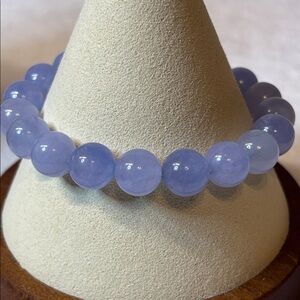 10mm Genuine Chalcedony Gemstone Bracelet